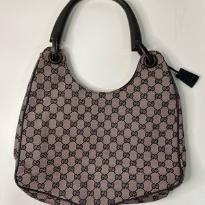 Gucci wooden handle shoulder bag